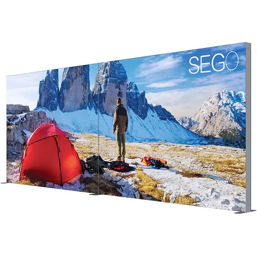20' x 7.4' SEGO Modular Lightbox Display Configuration A Double-Sided