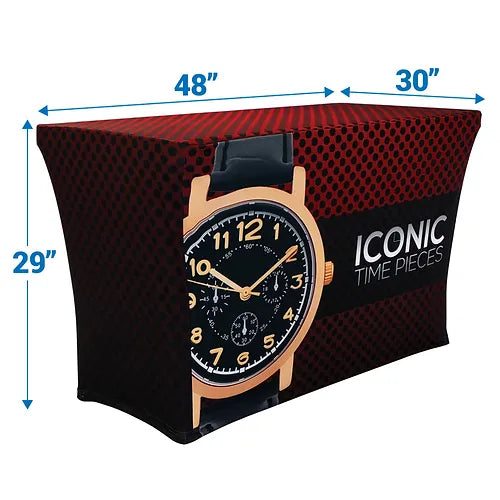 4 ft. Stretch Table Throw with Custom Print
