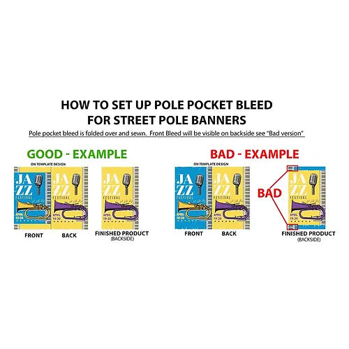 Street Pole Banners with Mounting Hardware