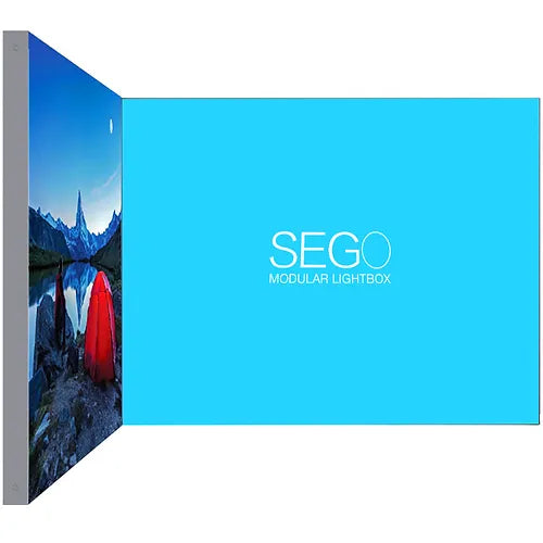 10' x 7.4' SEGO Modular Lightbox Display Configuration B Double-Sided