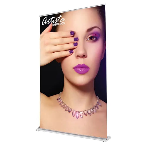 60 in. SilverStep® Retractable Banner Stand