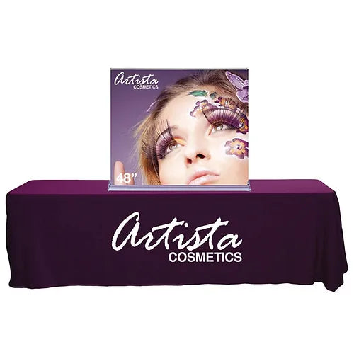 48 in. SilverStepĀ® Tabletop Retractable Banner Stand