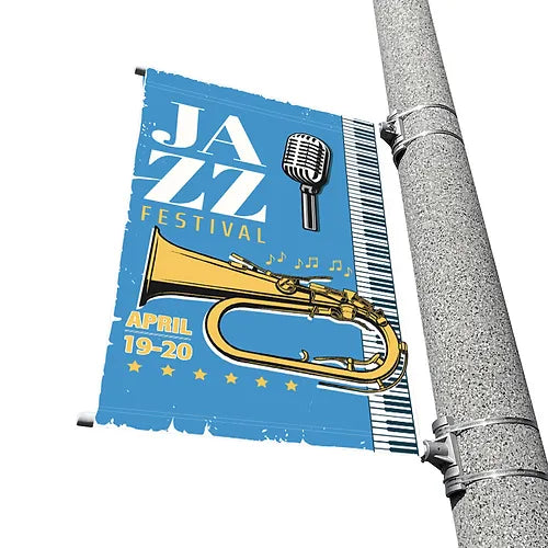 Street Pole Banners with Mounting Hardware