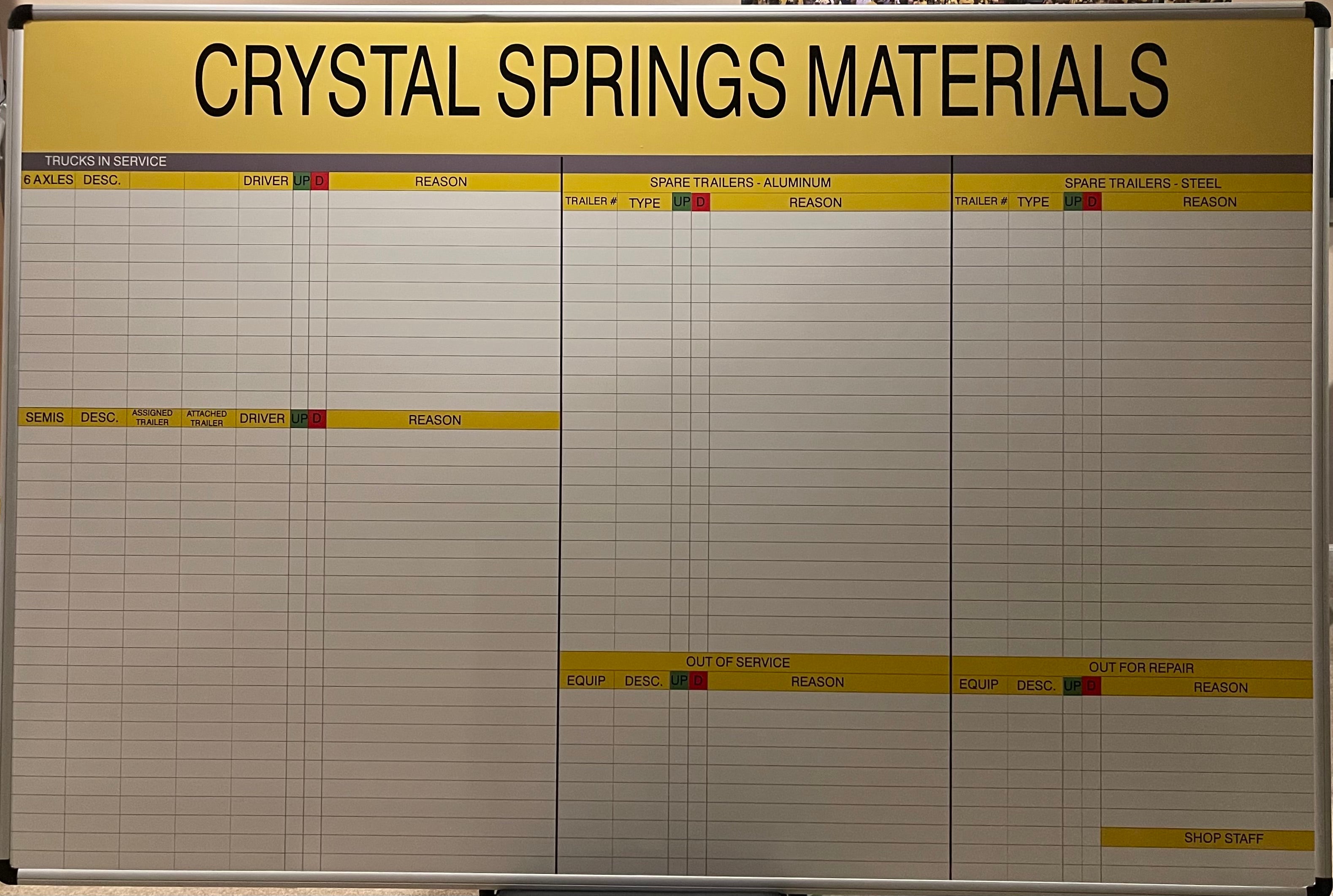 Dry-Erase Graphics