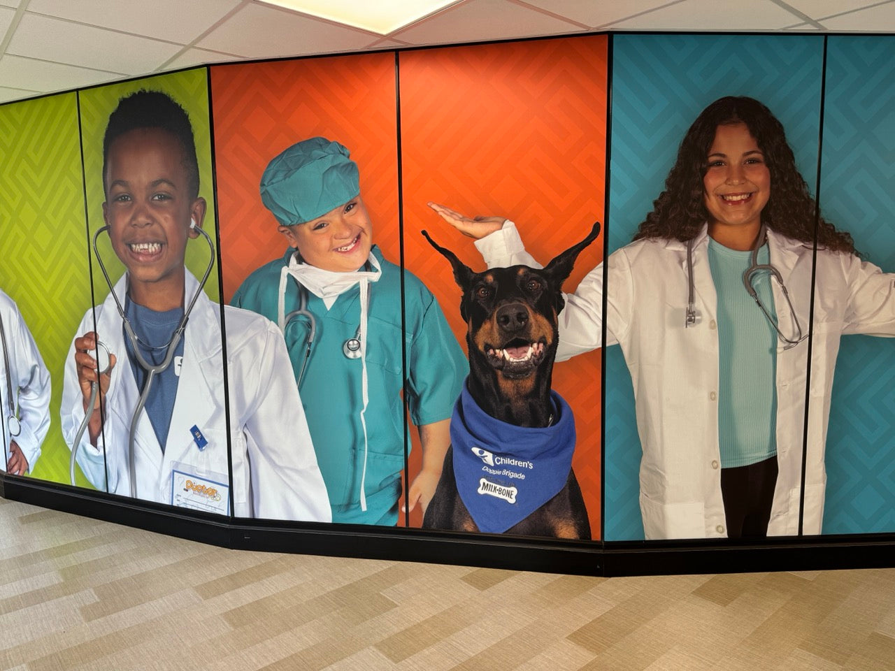 Custom medical facility window graphics for Akron Children's Hospital in Boardman, Ohio.