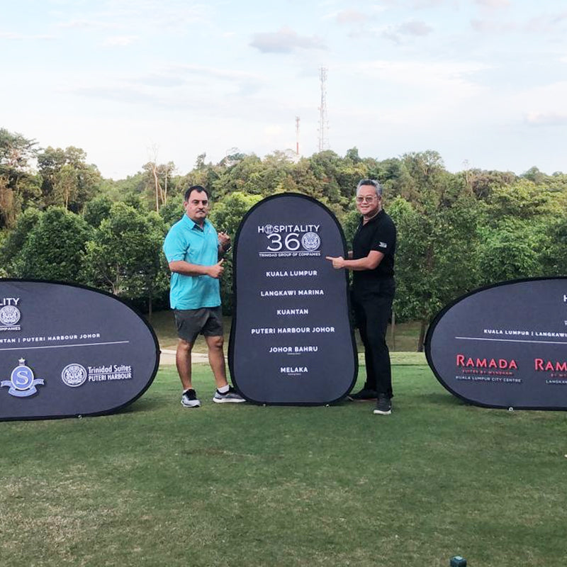 Vertical Pop-Up Sideline Banners
