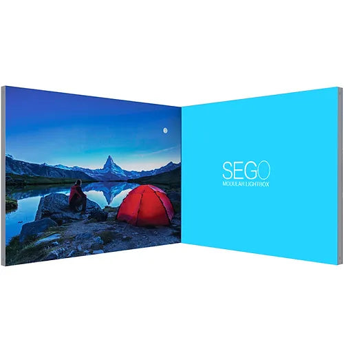 10' x 7.4' SEGO Modular Lightbox Display Configuration B Double-Sided