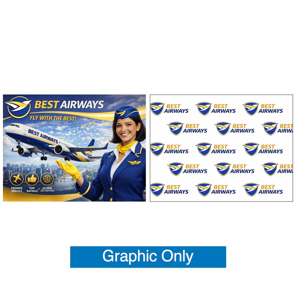 EZ Stand Flight | Airline Carry-On Portable Trade Show Backdrop (8ft & 10ft Convertible)
