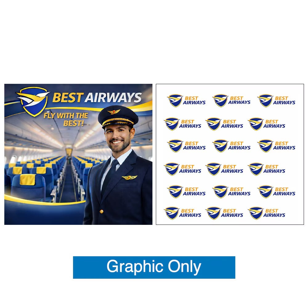 EZ Stand Flight | Airline Carry-On Portable Trade Show Backdrop (8ft & 10ft Convertible)