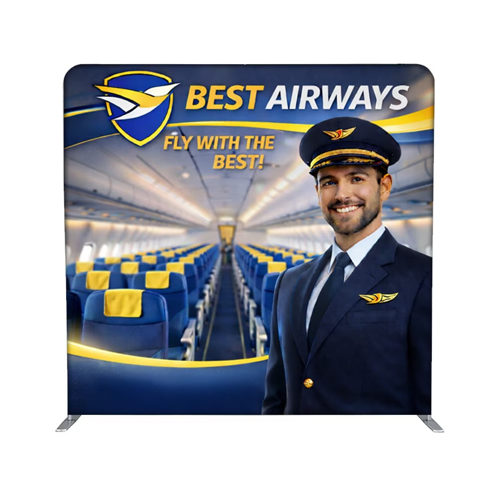 EZ Stand Flight | Airline Carry-On Portable Trade Show Backdrop (8ft & 10ft Convertible)