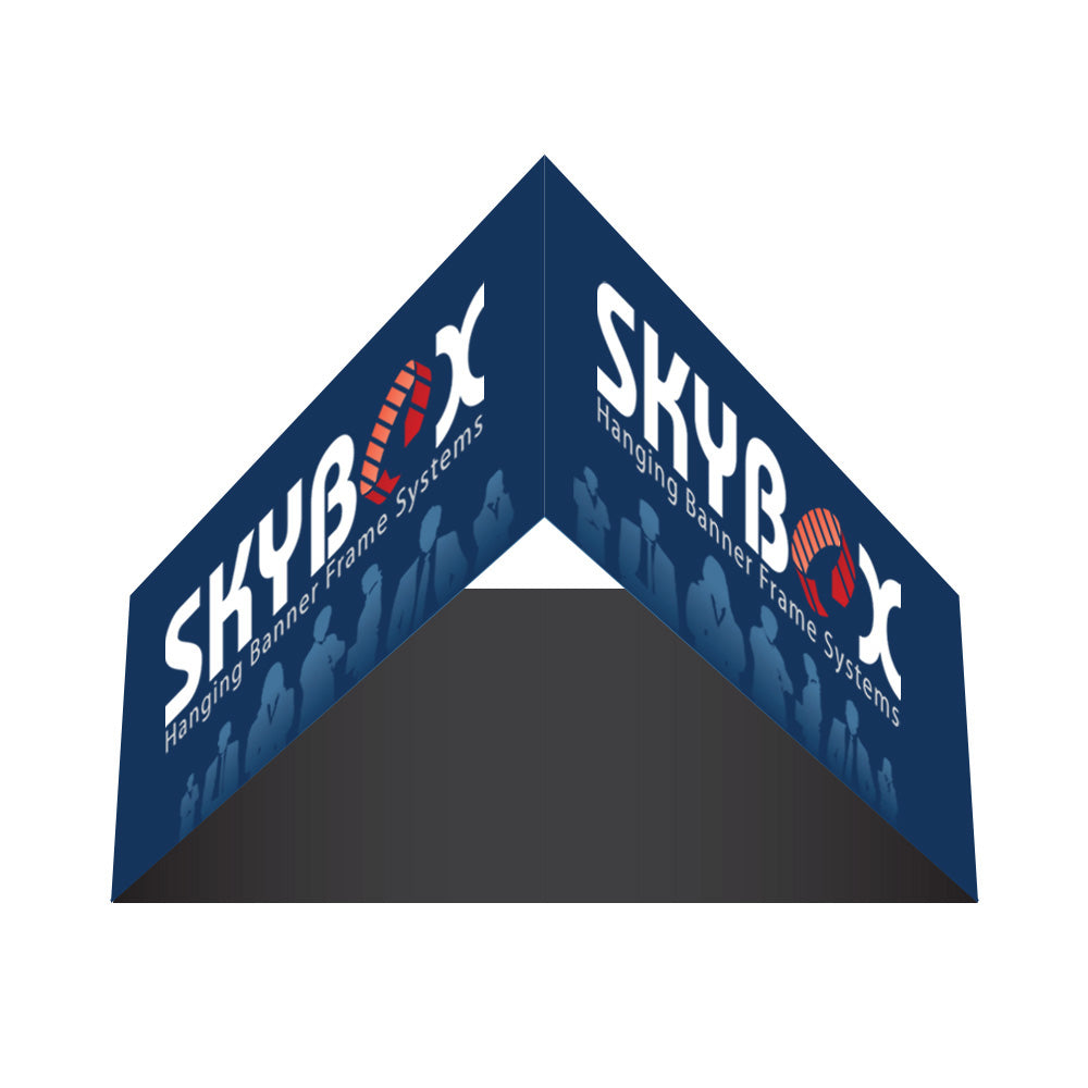 5' Skybox Fabric Hanging Banner | Compact Trade Show Ceiling Display