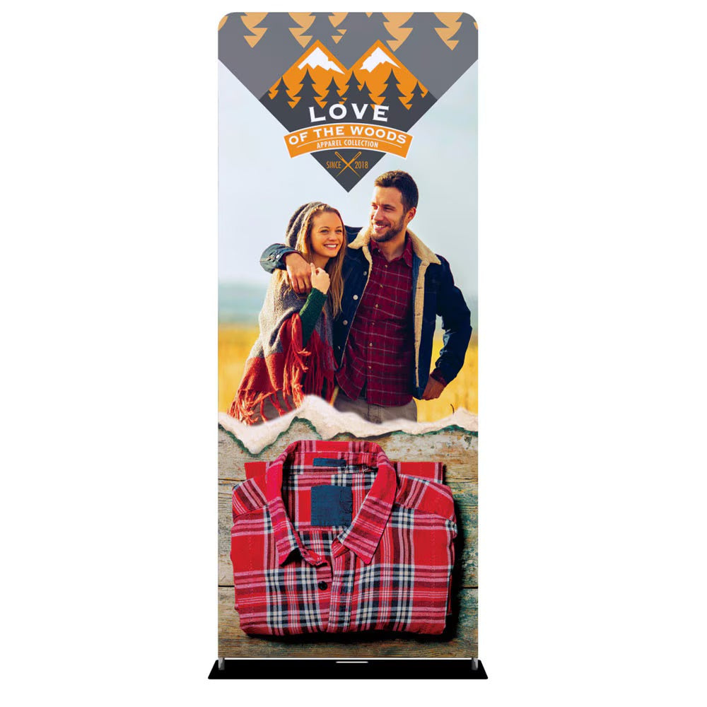 ONE CHOICE® EZ TUBE 36 in. Fabric Display with Double-Sided Graphics