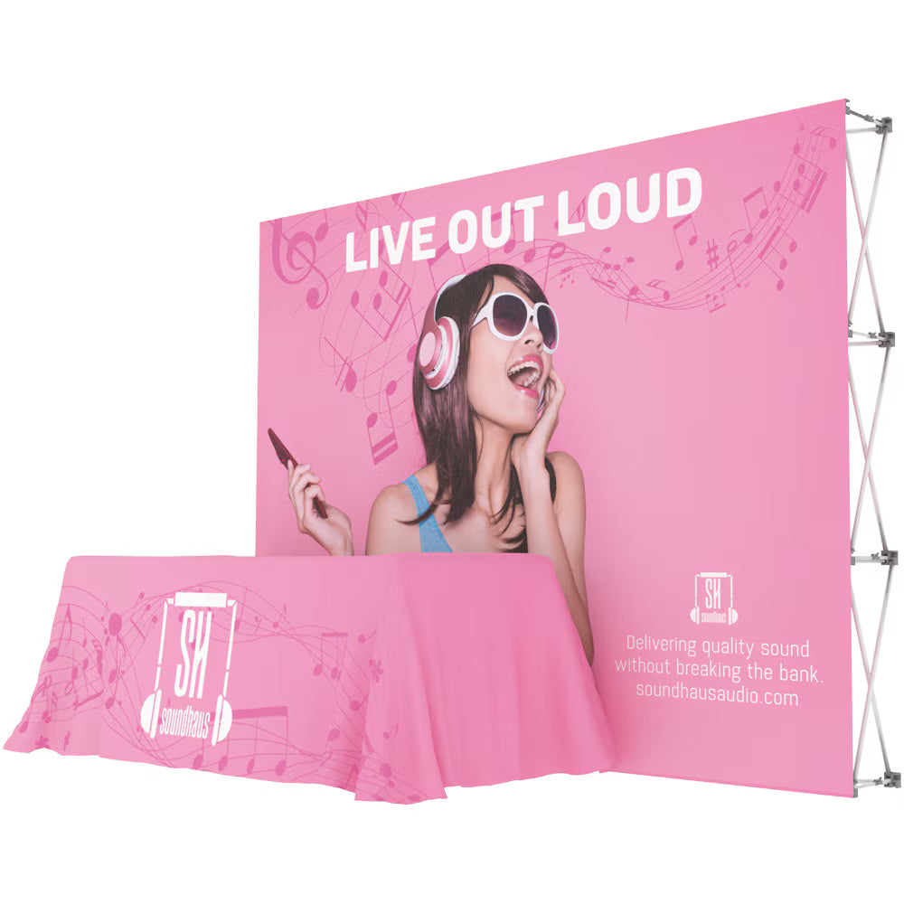 10' Pop-Up Backdrop Showcase Package D