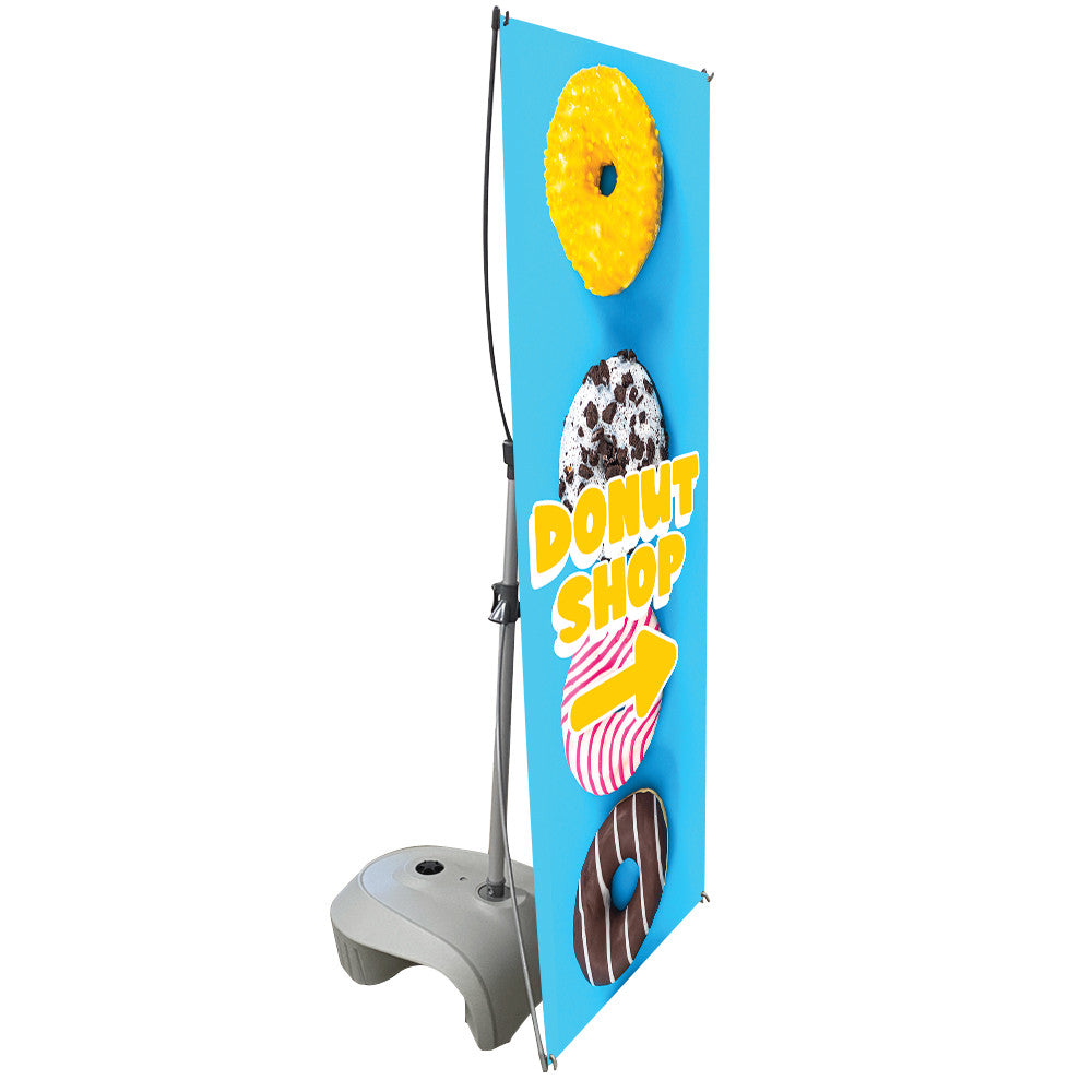 Zeppy Outdoor Banner Stand Display